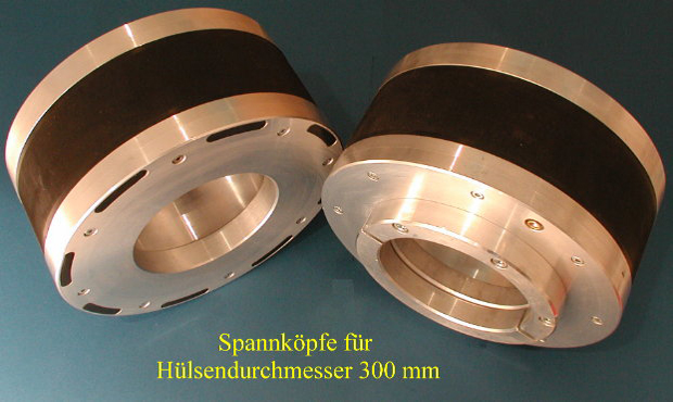 Spannkpfe fr Hlsendurchmesser 300 mm