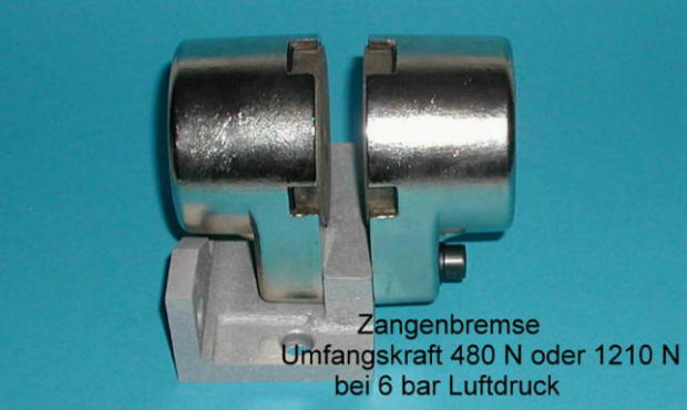 Zangenbremse mit Luftdruck