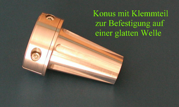 Konus mit Klemmteil
