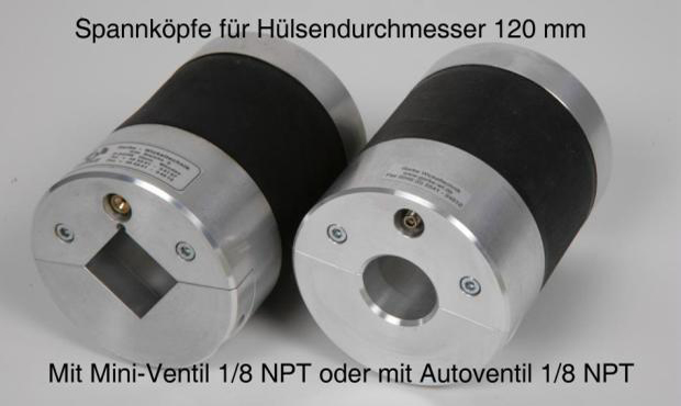 Spannkopf fr Hlsendurchmesser 120 mm